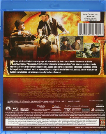 Indiana Jones i Ostatnia Krucjata [Blu-Ray]