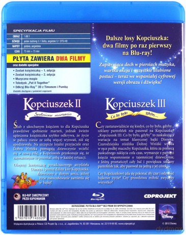 Kopciuszek 2: Spełnione marzenia / Kopciuszek 3: Co by było gdyby...(Disney) [Blu-Ray]