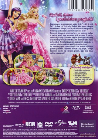 Barbie Księżniczka i Piosenkarka [DVD]