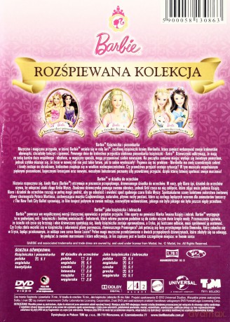 Barbie: Rozśpiewana Kolekcja 1: Księżniczka i Piosenkarka / W Dziadku Do Orzechów / Księżniczka i Żebraczka [BOX] [3DVD]