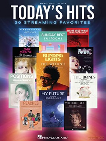 Today's Hits. 30 Streaming Favorites. Piano, Vocal and Guitar [KSIĄŻKA]