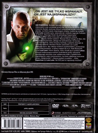 Superman: Powrót (Wybrańcy mocy) (booklet) [DVD]