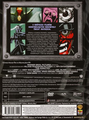 Animatrix (Wybrańcy Mocy) (booklet) [DVD]