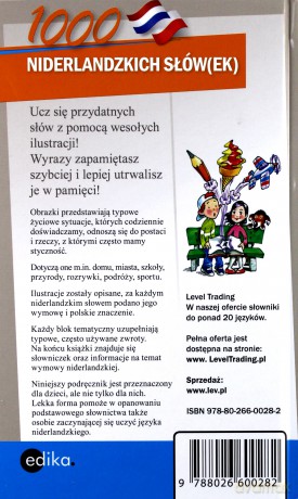 1000 Niderlandzkich Słów Ilustrowany Słownik Niderlandzko-Polski Polsko-Niderlandzki - Agnieszka Kornaś [KSIĄŻKA]