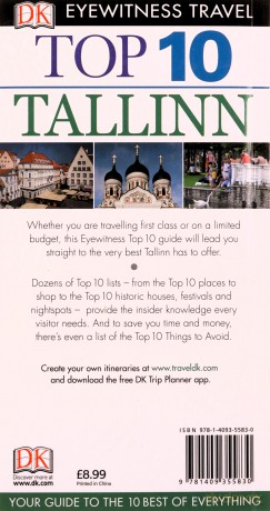 Top 10 Tallinn: DK Eyewitness Top 10 Travel Guide 2015 (Pocket Travel Guide) - DK Eyewitness [KSIĄŻKA]