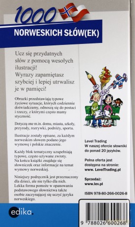 1000 Norweskich Słów Ilustrowany Słownik Norwesko-Polski Polsko-Norweski - Elwira Pająk, Magdalena Pilch [KSIĄŻKA]