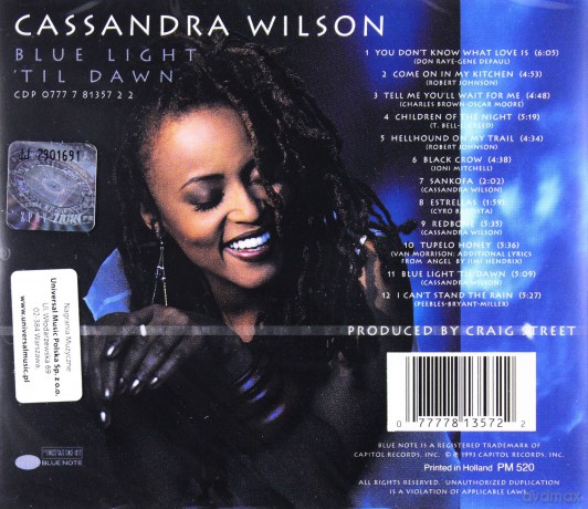 Cassandra Wilson: Blue Light Till Dawn [CD]