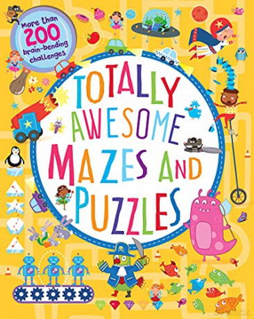 Totally Awesome Mazes and Puzzles: UK spelling edition 256 pages - Cottage Door Press [KSIĄŻKA]