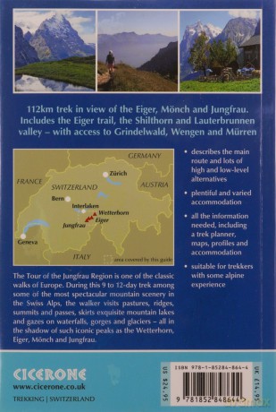 Tour of the Jungfrau Region: 10 days trekking in the Bernese Oberland (International Trekking) (Cicerone Trekking Guides) - Kev Reynolds [KSIĄŻKA]