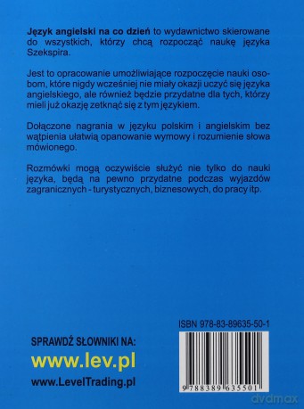 Język Angielski Na Co Dzień - Rozmówki - Mini Kurs Językowy  [KSIĄŻKA]+[CD]