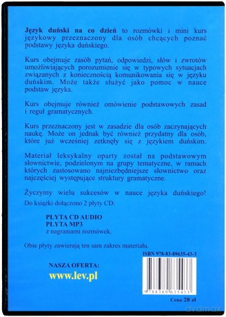 Język Duński Na Co Dzień - Rozmówki - Mini Kurs Językowy  [KSIĄŻKA]+[CD-MP3]