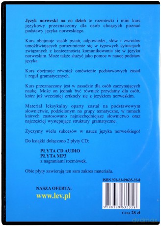Język Norweski Na Co Dzień - Rozmówki - Mini Kurs Językowy [KSIĄŻKA]+[CD-MP3]