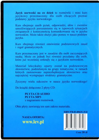 Język Norweski Na Co Dzień - Rozmówki - Mini Kurs Językowy [KSIĄŻKA]+[CD-MP3]