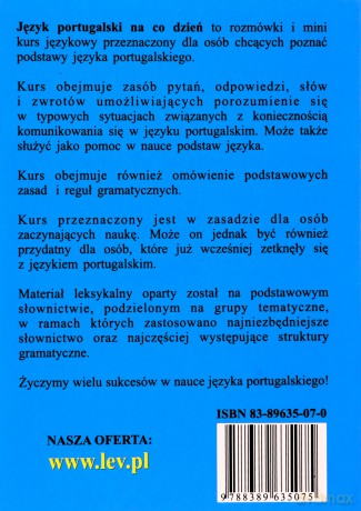 Język Portugalski Na Co Dzień - Rozmówki - Mini Kurs Językowy  [KSIĄŻKA]+[CD]