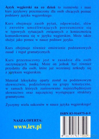Język Węgierski Na Co Dzień - Rozmówki - Mini Kurs Językowy  [KSIĄŻKA]+[CD]