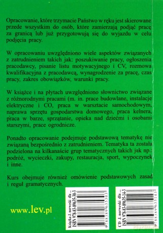 Język Norweski Dla Planujących Podjęcie Pracy  [KSIĄŻKA]+[3CD]