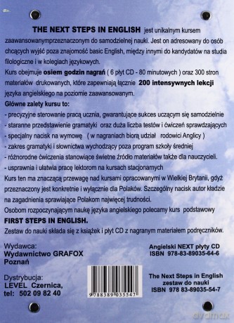 The Next Steps In English. Intensywny Kurs Języka Angielskiego Dla Zaawansowanych - Henryk Krzyżanowski [KSIĄŻKA]+[6CD]+[CD-MP3]