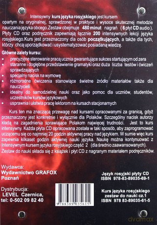Intensywny Kurs Języka Rosyjskiego Dla Początkujących (Część 1)  - Andrzej Sitarski, Barbara Bogacka  [KSIĄŻKA]+[6CD]+[CD-MP3]