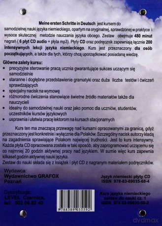 Meine Ersten Schritte In Deutsch (Część 1) Intensywny Kurs Języka Niemieckiego Dla Początkujących - Waldemar Trambacz [KSIĄŻKA]+[6CD]+[CD-MP3]