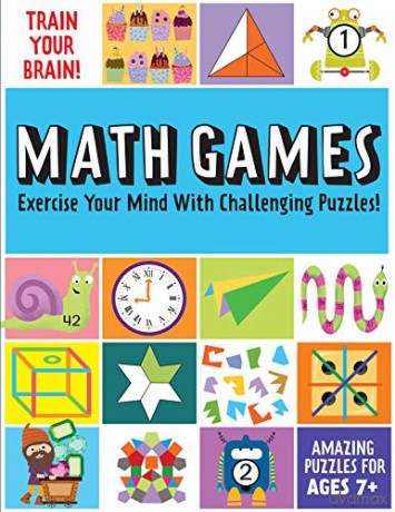 Train Your Brain: Math Games: (Brain Teasers for Kids, Math Skills, Activity Books for Kids Ages 7+) - Insight Kids [KSIĄŻKA]
