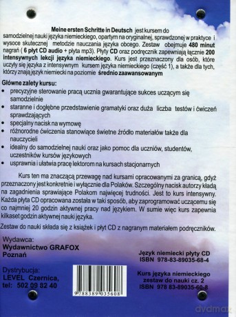 Meine Ersten Schritte In Deutsch (Część 2) Intensywny Kurs Języka Niemieckiego Dla Średnio Zaawansowanych - Waldemar Trambacz [KSIĄŻKA]+[6CD]+[CD-MP3]