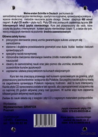 Meine Ersten Schritte In Deutsch (Część 2) Intensywny Kurs Języka Niemieckiego Dla Średnio Zaawansowanych - Waldemar Trambacz [KSIĄŻKA]+[6CD]+[CD-MP3]