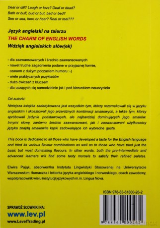 Język Angielski Na Talerzu. The Charm Of English Words. Wdzięk Angielskich Słów(Ek) - Elwira Pająk [KSIĄŻKA]