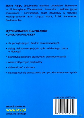 Język Norweski Dla Polaków. Norsk For Polakker - Elwira Pająk [KSIĄŻKA]
