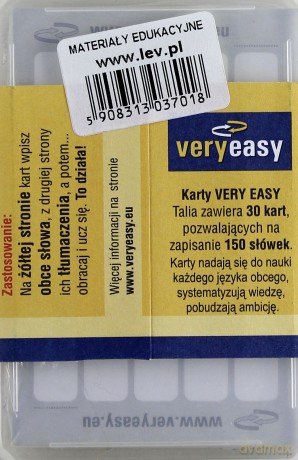 Very Easy Karty Do Nauki Słów - Fiszki -  [KSIĄŻKA]