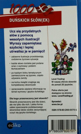 1000 Duńskich Słów Ilustrowany Słownik Duńsko-Polski Polsko-Duński - Joanna Hald [KSIĄŻKA]
