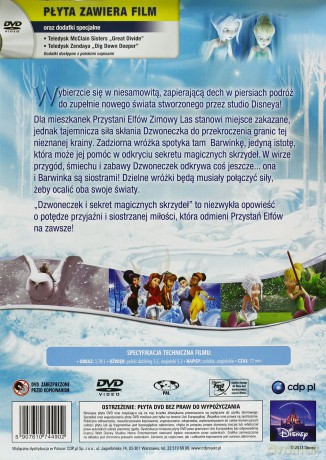 Dzwoneczek i sekret magicznych skrzydeł (Disney) [DVD]