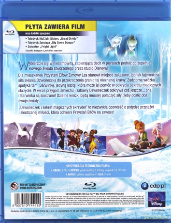 Dzwoneczek i sekret magicznych skrzydeł (Disney) [Blu-Ray]