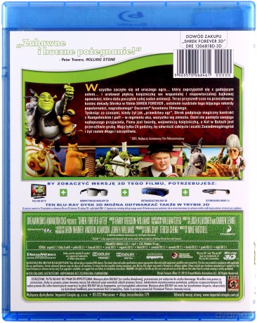 Shrek 4 3D (Shrek Forever 3D) [Blu-Ray 3D]