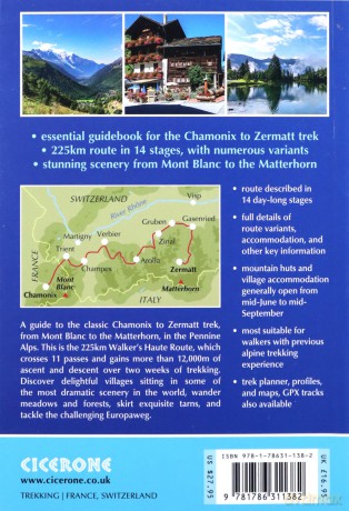 Trekking Chamonix to Zermatt: The classic Walker's Haute Route - Kev Reynolds [KSIĄŻKA]