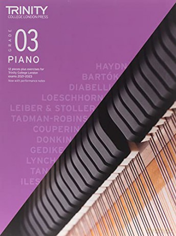 Trinity College London Piano Exam Pieces Plus Exercises 2021-2023: Grade 3: 12 pieces plus exercises for Trinity College London exams 2021-2023 - Trinity College London Press [KSIĄŻKA]