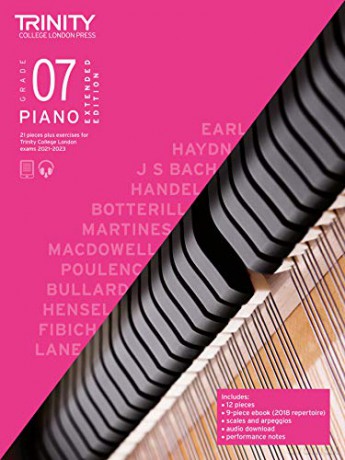 Trinity College London Piano Exam Pieces Plus Exercises 2021-2023: Grade 7 - Extended Edition: 21 pieces plus exercises for Trinity College London exams 2021-2023 - Trinity College London Press [KSIĄŻKA]