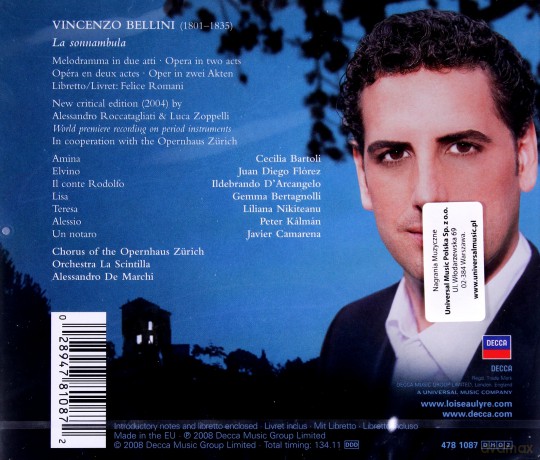 Cecilia Bartoli: Bellini:La Sonnambula [2CD]