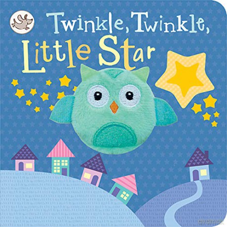 Twinkle Twinkle Little Star (Nursery Rhyme Finger Puppet Board Book with Owl puppet for ages 0 and up) - Cottage Door Press [KSIĄŻKA]