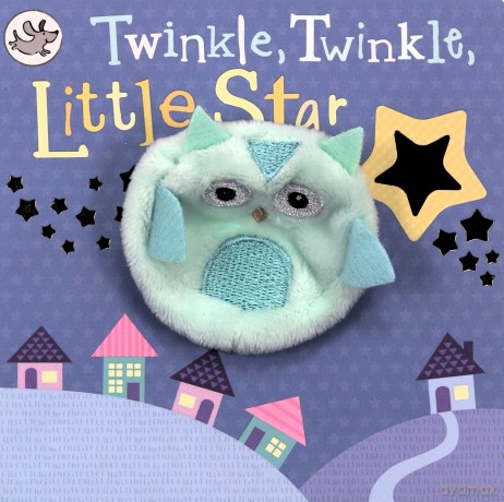 Twinkle Twinkle Little Star (Nursery Rhyme Finger Puppet Board Book with Owl puppet for ages 0 and up) - Cottage Door Press [KSIĄŻKA]
