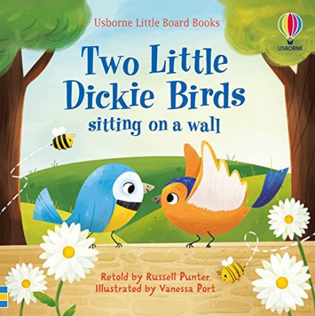 Two little dickie birds sitting on a wall (Little Board Books) - Russell Punter [KSIĄŻKA]
