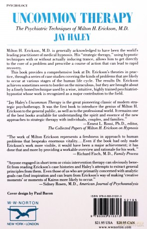 Uncommon Therapy: The Psychiatric Techniques of Milton H. Erickson, M.D. - Jay Haley [KSIĄŻKA]