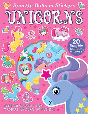 Unicorns (Sparkly Balloon Sticker Activity Books) - Arthur Over [KSIĄŻKA]