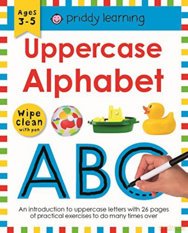 Uppercase Alphabet (UK EDITION) (Wipe Clean Workbooks) - Roger Priddy [KSIĄŻKA]