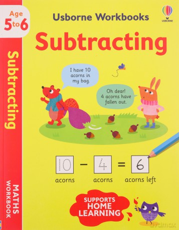 Usborne Workbooks Subtracting 5-6 - Holly Bathie [KSIĄŻKA]