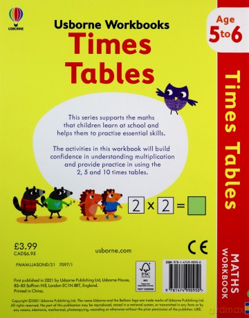 Usborne Workbooks Times Tables 5-6: 1 - Bathie Holly [KSIĄŻKA]
