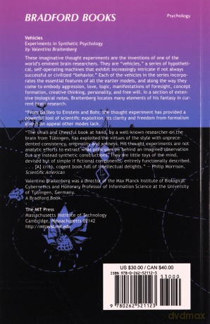 Vehicles: Experiments in Synthetic Psychology (A Bradford Book) - Valentino Braitenberg [KSIĄŻKA]