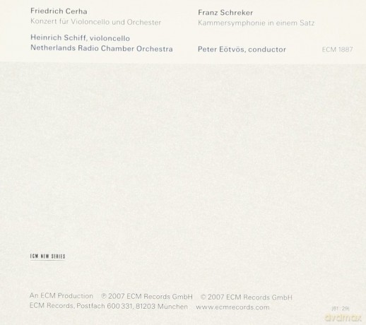Cerha, Friedriech/Schreker, Franz: Cerha:Concerto For Violon/Schreker:Symph [CD]