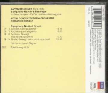 Cgo Chailly: Brck:4 Es \'Romantische\' [CD]
