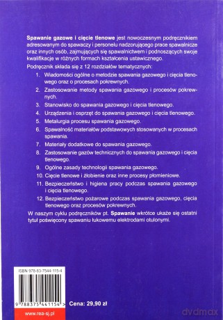 Spawanie Gazowe I Cięcie Tlenowe [KSIĄŻKA]