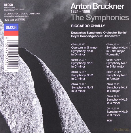 Chailly Rco: Bruckner Symphonies [10CD]